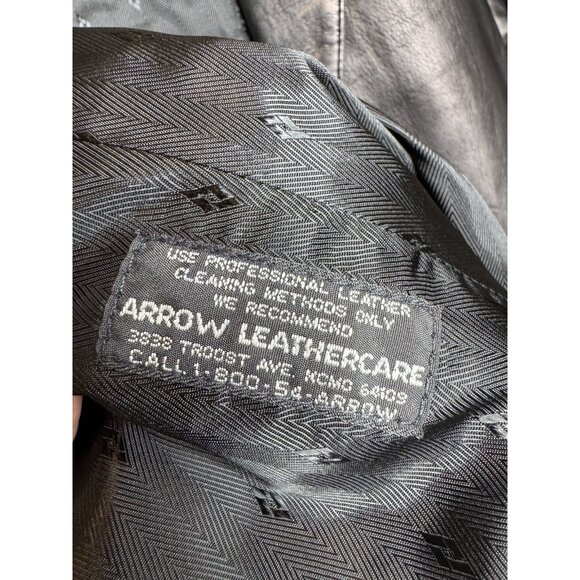 Remy Leather Jacket Women Black Lined Soft Blazer Vtg Y2K Made In USA Small - Picture 11 of 13